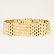 Brick Bracelet in 14K Gold, 7.09 inches | Solid Gold | Fine Jewelry