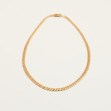 Curb Necklace in 14K Gold, 16.93 inches | Vintage Solid Gold