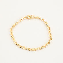 BNH Anchor chain Bracelet in 14K Gold, 7.28 inches | Vintage Solid