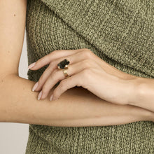 Ring with and synthetic spinel in 14K Gold size 4 | Solid Gold