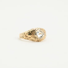 Ring with diamond (0.27 ct) in 14K Gold size 6¾ | Real Genuine Gold