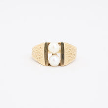 Ring with and pearl in 14K Gold size 9¼ | Solid Gold | Quality Fine