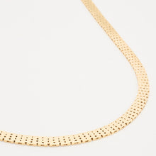 Brick Necklace in 14K Gold, 16.14 inches | Real Genuine Gold