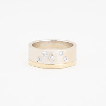 Ring mit Diamant (0,14 ct) in 14K Gold Größe 7¾ | Vintage Massivgold