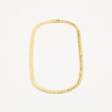 Brick Necklace in 14K Gold, 16.34 inches | Vintage Solid Gold