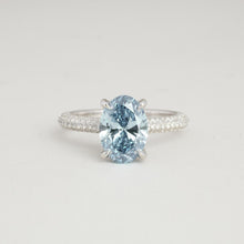 Ring with diamond (2.86 ct) in 14K White gold size 6½ | Real Genuine