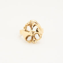 Ring with and pearl in 14K Gold size 8¾ | Solid Gold | Quality Fine