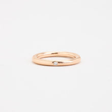 Ring with diamond (0.02 ct) in 14K Gold size 5¾ | Real Genuine Gold