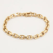 Anchor chain Bracelet in 14K Gold, 7.87 inches | Vintage Solid Gold