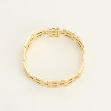 Blockarmband aus 14 Karat Gold, 8,07 Zoll | Vintage Massivgold