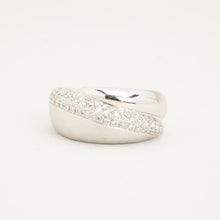 Ring with diamond (0.63 ct) in 14K White gold size 8½ | Vintage