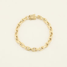 BNH Ankerkettenarmband aus 14 Karat Gold, 4,92 Zoll | Massivgold