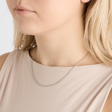 Anchor chain Necklace in 18K White gold, 17.72 inches | Solid Gold