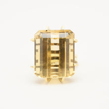 Ring with and citrine in 14K Gold size 8½ | Solid Gold | Fine