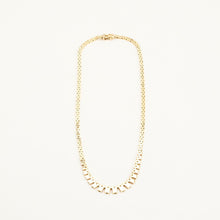 Brick Necklace in 14K Gold, 15.75 inches | Vintage Solid Gold