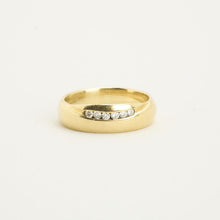 Nuran Ring with diamond (0.06 ct) in 14K Gold size 6 | Solid Gold
