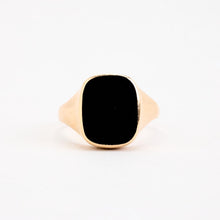 Ring with and onyx in 14K Gold size 11¼ | Solid Gold | Quality Fine