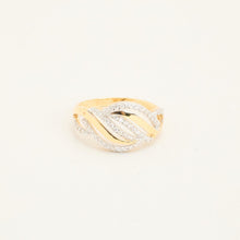Ring with and Zirconia in 14K Gold size 6¾ | Solid Gold | Quality