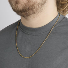 Byzantine chain Necklace in 14K Gold, 23.82 inches | Solid Gold