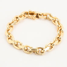 Classic Style 14K Gold Anchor Chain Bracelet, 7.48 Inches, Genuine Gold, Elegant Everyday Jewelry