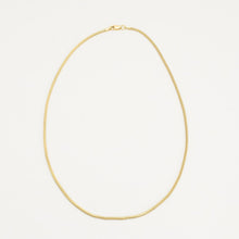 Snake chain Necklace in 18K Gold, 19.49 inches | Vintage Solid Gold