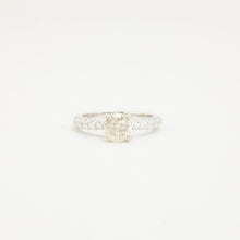 Ring with diamond (1.39 ct) in 18K White gold size 5 - 5¼ | Solid