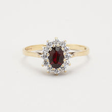 Ring in 9K Gold and white gold size 6¾ - 7¼ | Solid Gold | Fine