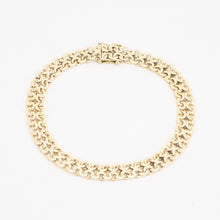 X-link Bracelet in 14K Gold, 8.07 inches | Real Genuine Gold