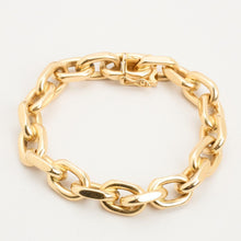 Anchor chain Bracelet in 14K Gold, 7.87 inches | Vintage Solid Gold