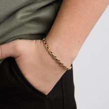 BNH Anchor chain Bracelet in 14K Gold, 7.68 inches | Real Genuine Gold