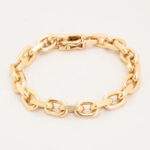 Anchor chain Bracelet in 14K Gold, 8.07 inches | Solid Gold | Fine