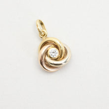 Pendant with and Zirconia in 14K Gold, white gold and rose gold