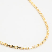 Anchor chain Necklace in 14K Gold, 19.69 inches | Solid Gold | Fine