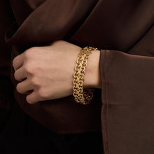 X-link Bracelet in 18K Gold, 7.09 inches | Vintage Solid Gold | Fine