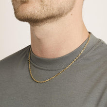 Anchor chain Necklace in 14K Gold, 19.69 inches | Real Genuine Gold