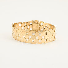 Beehive Bracelet in 14K Gold, 7.48 inches | Real Genuine Gold