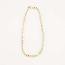 Rope Necklace in 14K Gold and white gold, 17.72 inches | Solid Gold