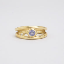 Nuran Ring with diamond (0.02 ct) in 14K Gold size 6½ - 6¾ | Real