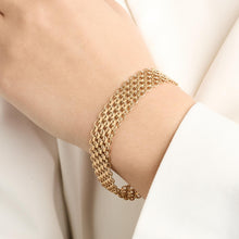 X-link Bracelet in 18K Gold, 7.48 inches | Solid Gold | Quality Fine