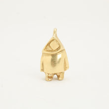 14K Solid Gold Pendant, 0.79 inches, Quality Fine Estate, Vintage Inspired Gold Charm
