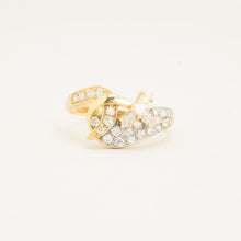 Ring with and Zirconia in 14K Gold and white gold size 8½ | Solid