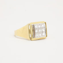 Ring with diamond (0.38 ct) in 14K Gold and white gold size 8