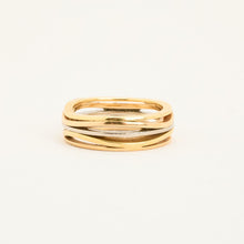Omega Ring in 18K Gold, white gold and rose gold size 8 - 8
