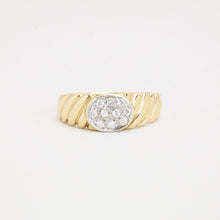 Ring with diamond (0.11 ct) in 14K Gold size 6½ | Real Genuine Gold