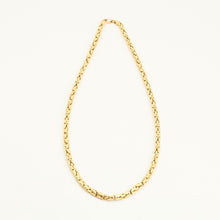 Byzantine chain Necklace in 14K Gold, 24.8 inches | Vintage Solid