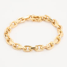Anchor chain Bracelet in 14K Gold, 8.46 inches | Solid Gold | Fine