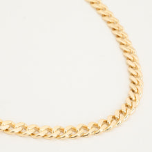 Curb Necklace in 14K Gold, 18.11 inches | Vintage Solid Gold
