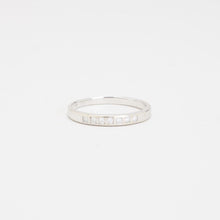 Ring with and Zirconia in 14K White gold size 8½ - 8¾ | Real