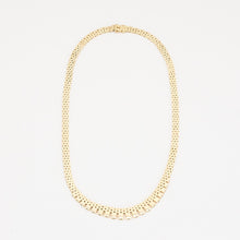 Brick Necklace in 14K Gold, 17.13 inches | Solid Gold | Quality Fine