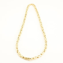 Byzantine chain Necklace in 14K Gold, 27.17 inches | Vintage Solid